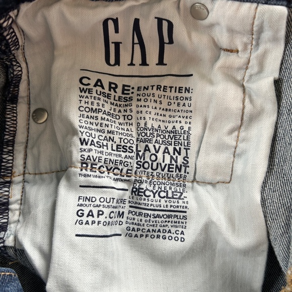 GAP Women's Mom High Rise Denim Jeans Size 10 Tall Tapered Leg Medium Wash - Picture 12 of 15